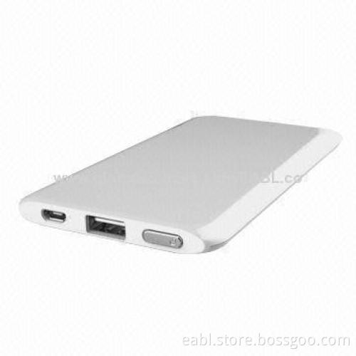 5,000mAh Lithium Polymer Emergency Battery Power Banks, Portable, OEM/ODM, Colorful, Super-thin